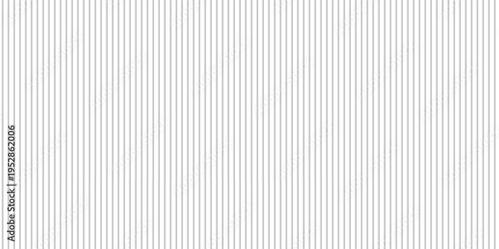 Fototapeta premium Panorama of Fabric image of white curtains With fine lines texture and seamless background