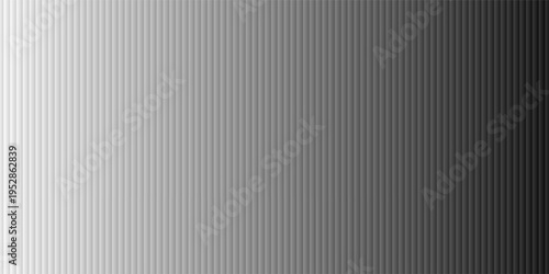 Panorama of Fabric image of white curtains With fine lines texture and seamless background