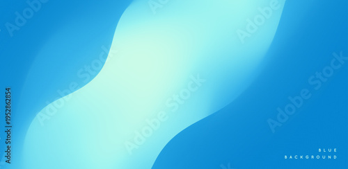 Abstract blue background. A crack or depression in the ice. Color gradient. Glow effect. Vector illustration for brochure, poster, cover, card, presentation, flyer or banner.
