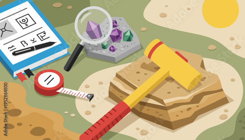 Geology Tools and Rock Samples for Scientific Study.