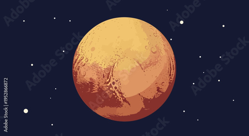 Mars Planet in the Solar System.