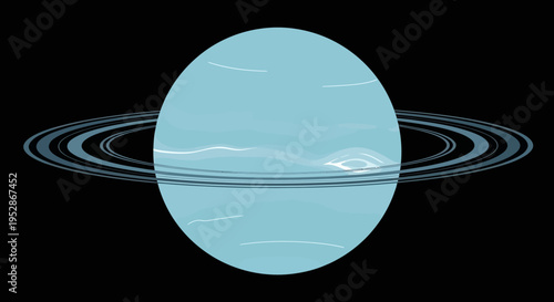 Saturn Planet with Ring System 1.