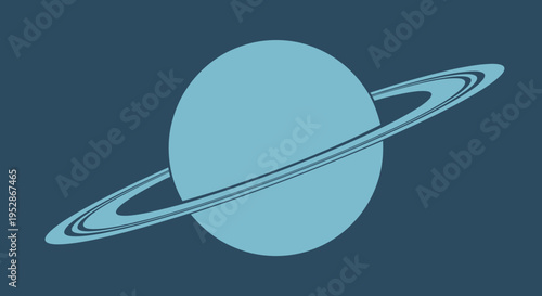 Saturn Planet with Ring System 2.