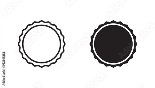 starburst vector, icon set, sunburst badges. Simple flat style vintage labels, stickers on white background color editable	
