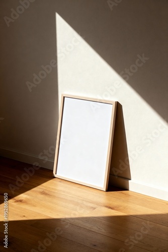 Blank Picture Frame Mockup in Modern Interior