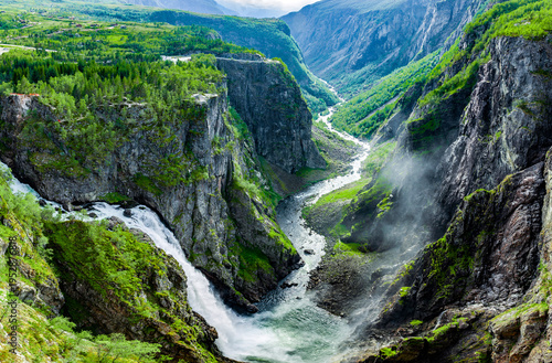 Vøringfossen waterfall in Norway, Scandinavia