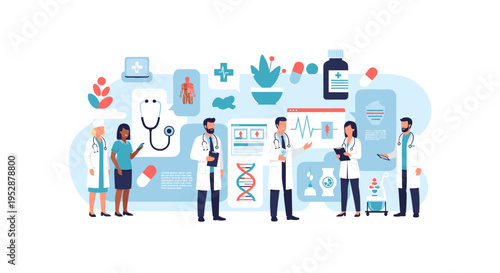 A simple illustration of a doctor. Ideal for health-related content, medical websites, or articles promoting wellness and healthcare services. The bri