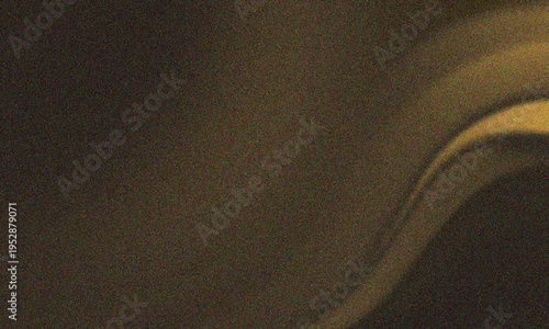 Dark brown grainy background with curved light brown shape , abstract website header, poster, wallpaper, banner, backdrop, noise texture effect, copy space 