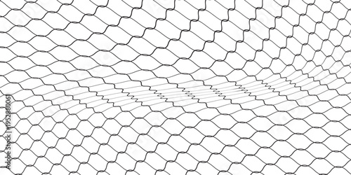 High Resolution Isolated Chain-Link (Or Wire Net Or Wire-Mesh) Fence On A White Background