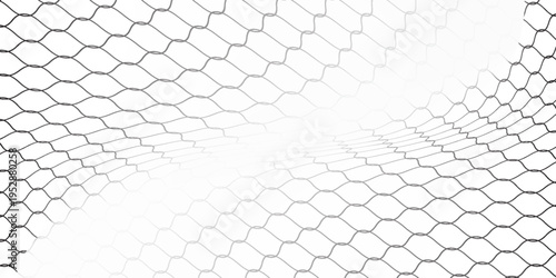 High Resolution Isolated Chain-Link (Or Wire Net Or Wire-Mesh) Fence On A White Background