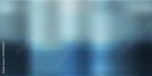 Dark blue grey ribbed glass. Vector ribbed glass texture background. Mesh gradient. acrylic ribbed bath surface. Reeded glass background semitransparent overlay. Bath wall window