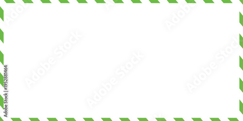 Candy cane frames on white background. Christmas and New Year candy frame. Holiday  border. flat style. Vector Illustration .EPS 10 .