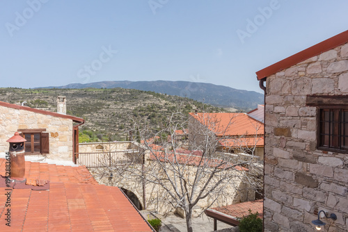 Traditional Stone Streets of Lofou Village, Cyprus
