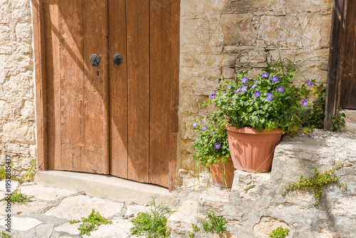Traditional Stone Village Streets of Lofou, Cyprus