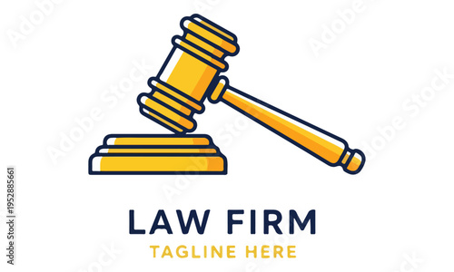 Judge Gavel Justice Symbol for Law Firm Branding