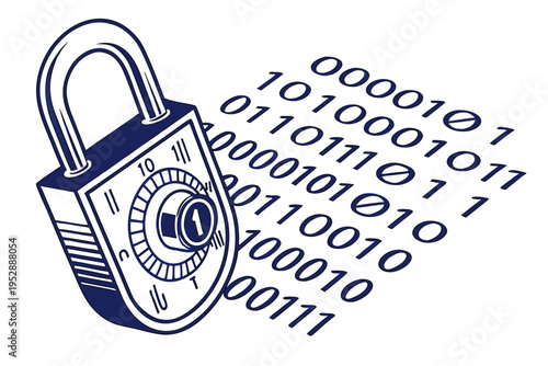 A combination lock with binary code
