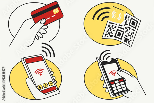 Mobile payment methods with contactless technology