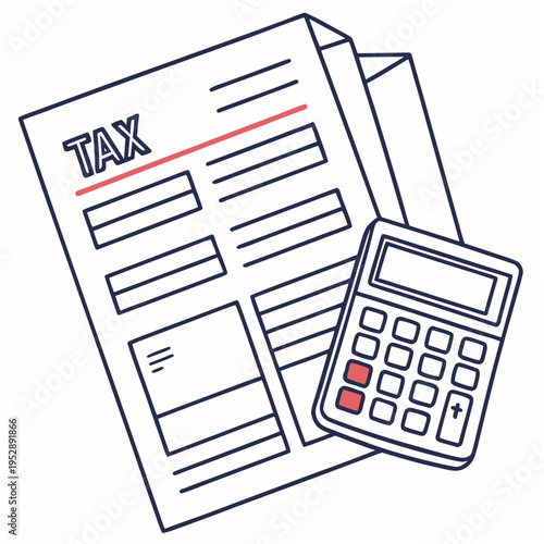 Tax form and calculator for financial calculations
