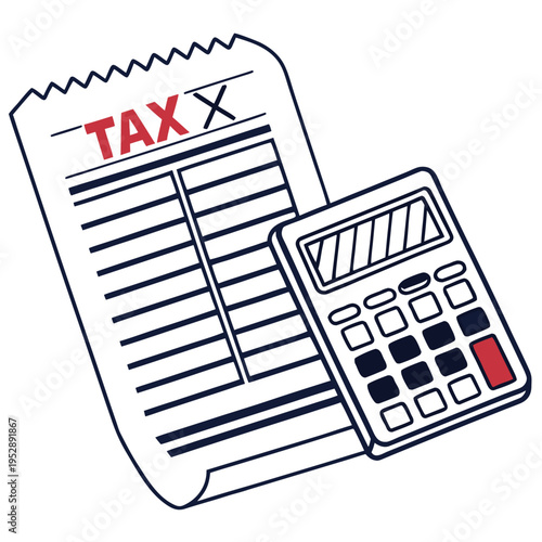 Tax form and calculator for financial calculations