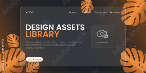 Design Assets Library Landing Page Template