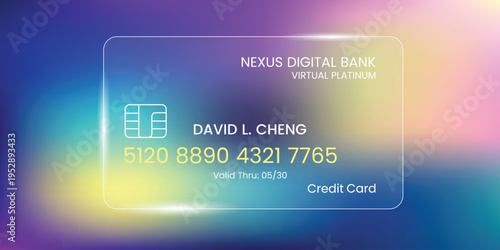 Digital Bank Card Template Design