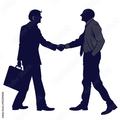 Two businessmen shaking hands