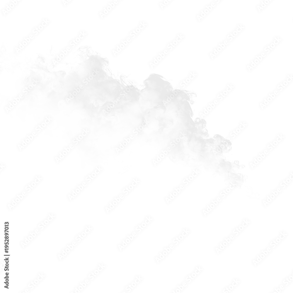 Obraz premium Cloud formation on a transparent background for design and graphic projects