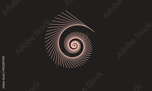minimal geometric pattern, spiral wireframe, digital spiral background, futuristic line art, trippy spiral