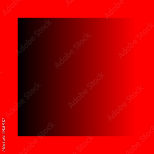 Black square smoothly flowing into a red square