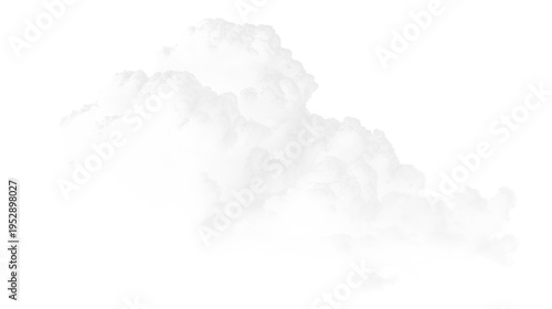 Quadro em tela Cloud drifting in the sky with a transparent background during daylight hours