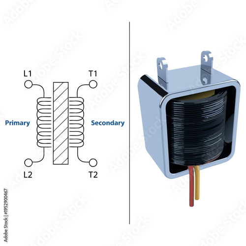 Electronic components and radio parts isolated on white background technology vector illustration.