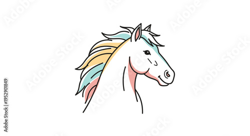 Gemini said

Vector illustration of a wild black stallion and bull head silhouette with red ribbons, featuring a running mustang and farm cow in a cartoon nature design