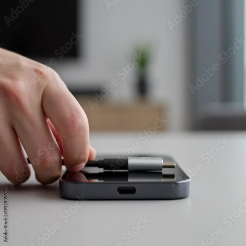 Pressing button on calculator for financial calculation