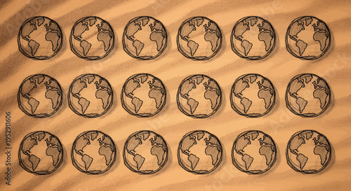 Coins on wooden surface closeup.