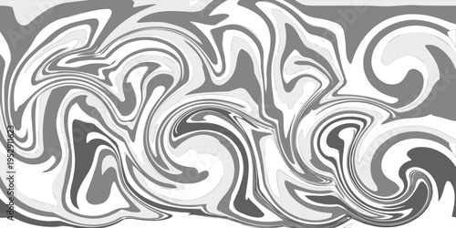 Liquid gray marble background. High resolution white and gray Carrara marble stone texture background. Acrylic pour gray color liquid marble abstract swirl effects surface vector illustration.