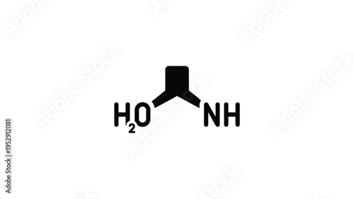 Chemical structure of the amino alcohol serine represented in a simplified smiles-like diagram
