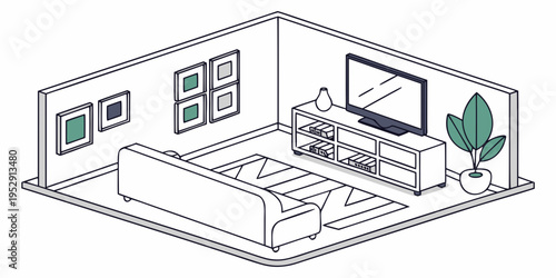 A modern bedroom with a large bed, desk, and a variety of decor items.