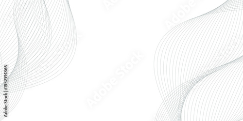 Vector illustration of gray line pattern with abstract background. EPS10. Beautiful and modern curved lines.