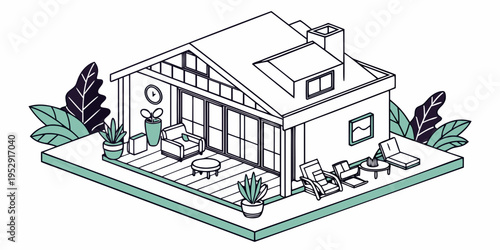 A charming house with a well-manicured lawn and surrounding trees