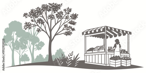 A serene park scene with a gazebo and people enjoying the outdoors