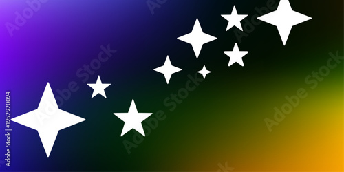 Creative Vector Illustration of Twinkling Stars on a Moody Gradient Backdrop with Shimmering Light Effects Ideal for Festive Event Posters Social Media Banners and Digital Art Projects