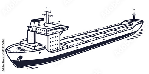 A large cargo ship sailing on the ocean with containers stacked on its deck.