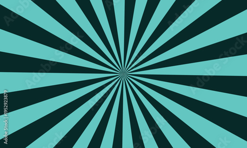 Serene aqua and dark teal radial burst design portraying a calm graphic visual