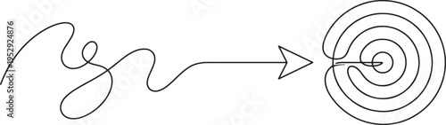 Hand drawn of a light bulb with glowing filament and swirls