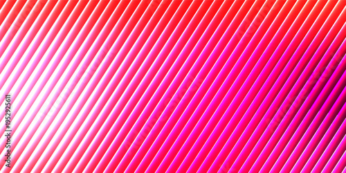 Futuristic vibrant vertical ribbed lines that distorts vivid red blue diagonal gradient. Vivid and colorful visual perfect for modern design, technology backgrounds, or creative advertising projects