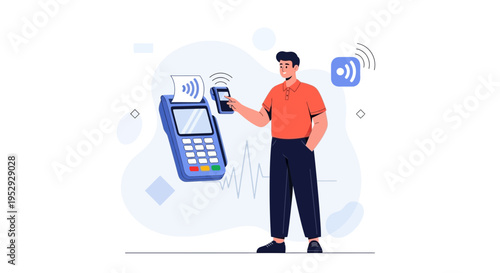 Contactless Payment with Smartphone and POS Terminal, NFC Transaction