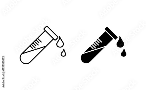 Sample icon with editable stroke. Black solid icons