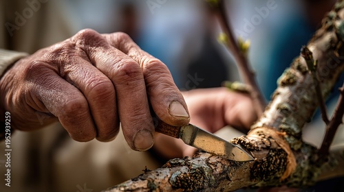 The art of precision - mastering the knife for culinary excellence or survival skills.