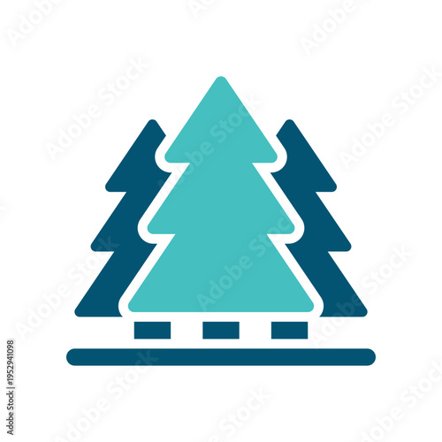 Alaska Forest Pine Tree Symbol