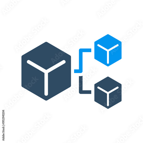 Blockchain Fork Cube Split Network